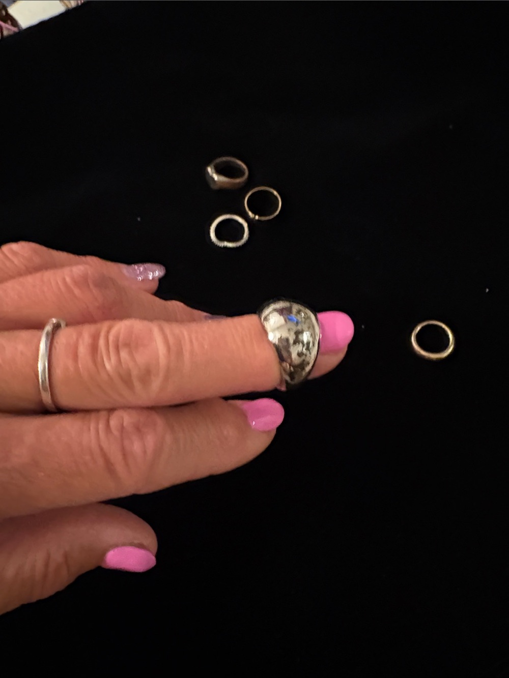 Women’s Mixed Metal Stackable Rings - Gold & Silver 5 - Picture 3 of 6